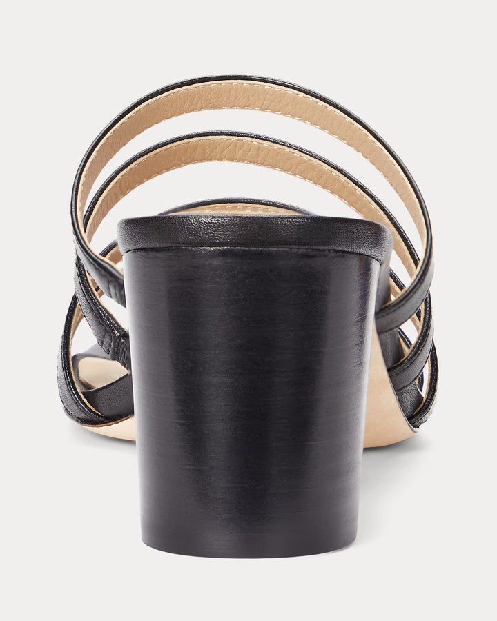 Ralph Lauren Kimmie Burnished Leather Sandal