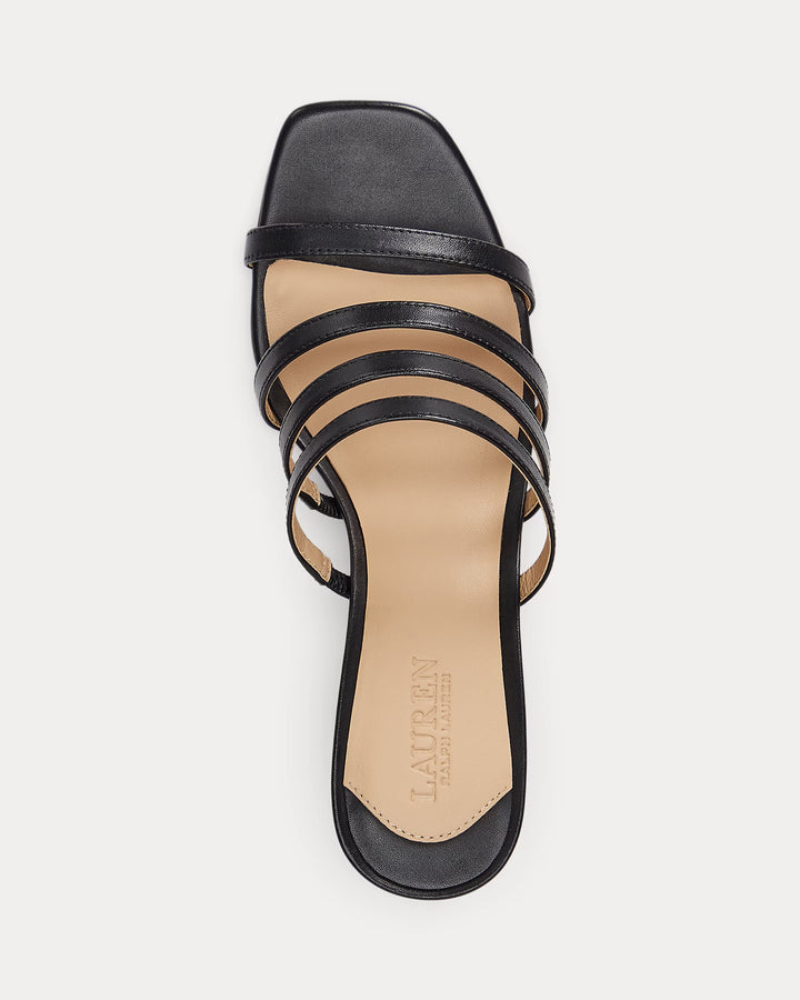 Ralph Lauren Kimmie Burnished Leather Sandal