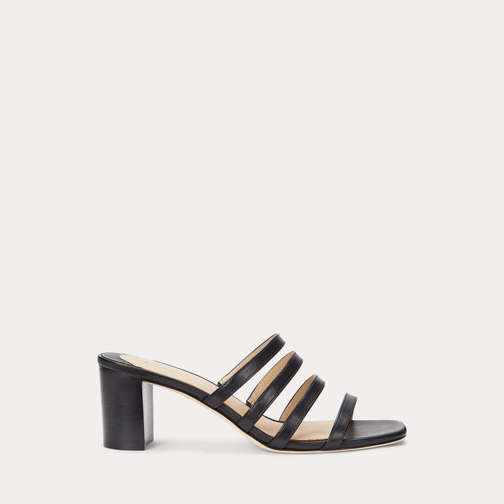 Ralph Lauren Kimmie Burnished Leather Sandal