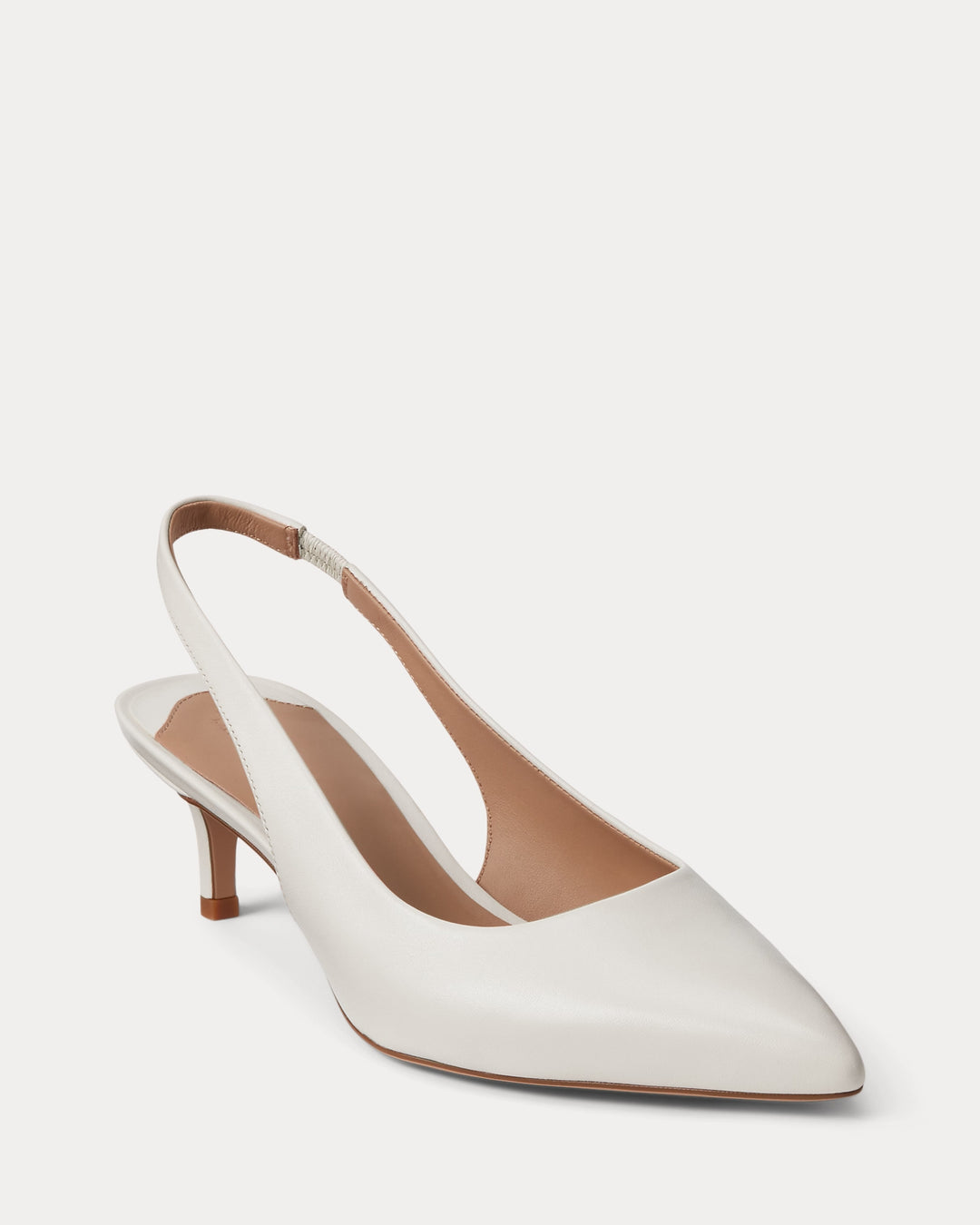 Ralph Lauren Lolah Burnished Leather Slingback Pump
