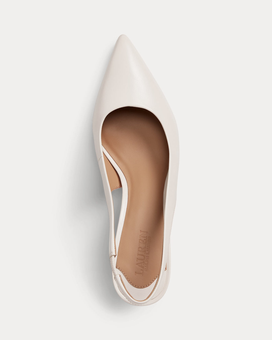 Ralph Lauren Lolah Burnished Leather Slingback Pump