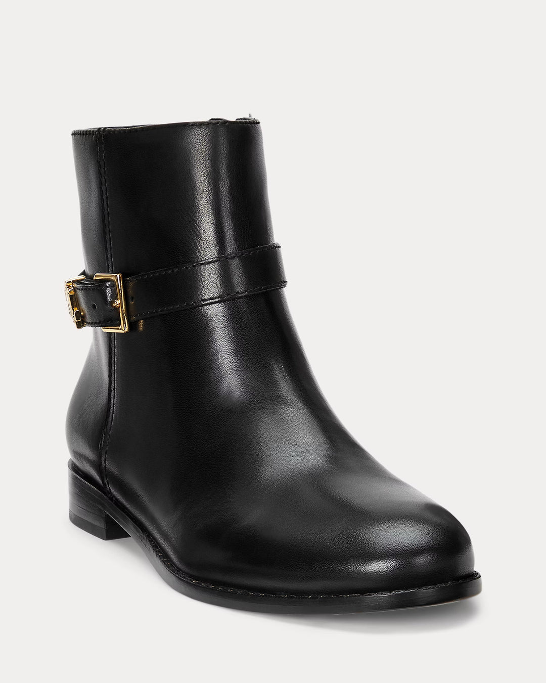 Ralph Lauren Brooke Burnished Leather Bootie