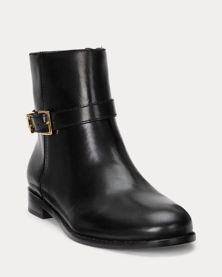 Ralph Lauren Brooke Burnished Leather Bootie