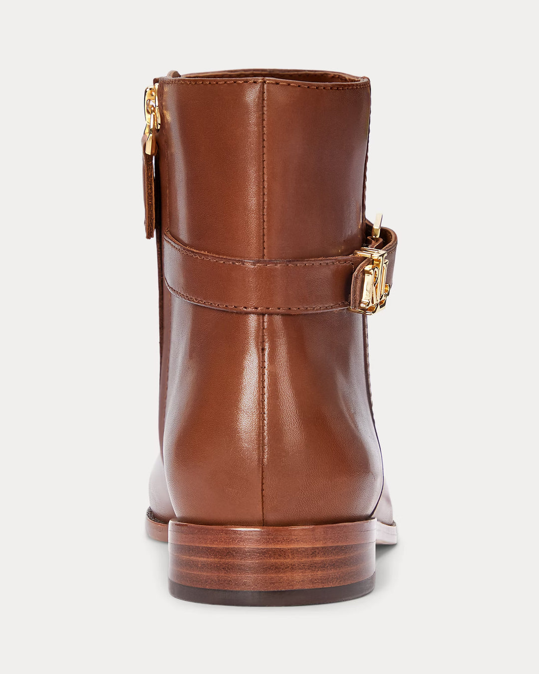 Ralph Lauren Brooke Burnished Leather Bootie