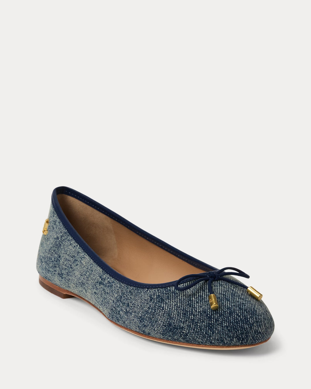 Ralph Lauren Jayna Washed Denim Flat