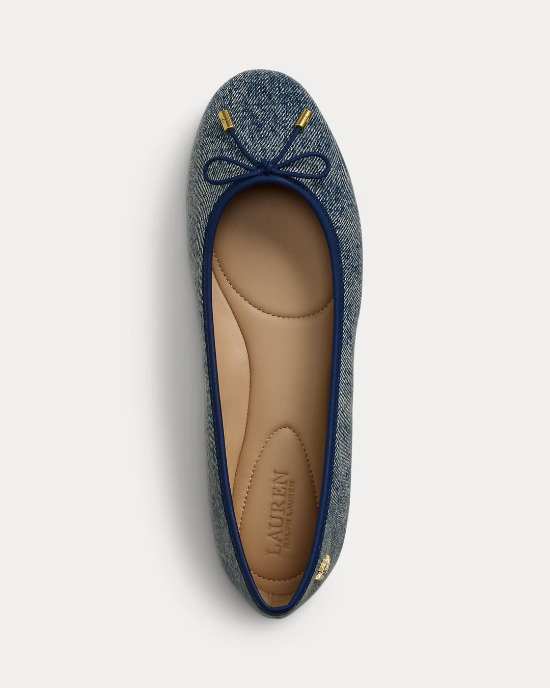 Ralph Lauren Jayna Washed Denim Flat