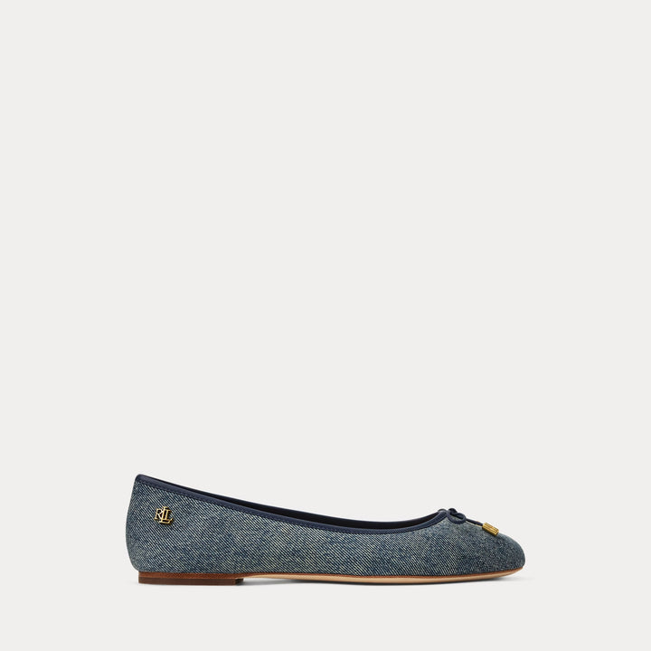 Ralph Lauren Jayna Washed Denim Flat