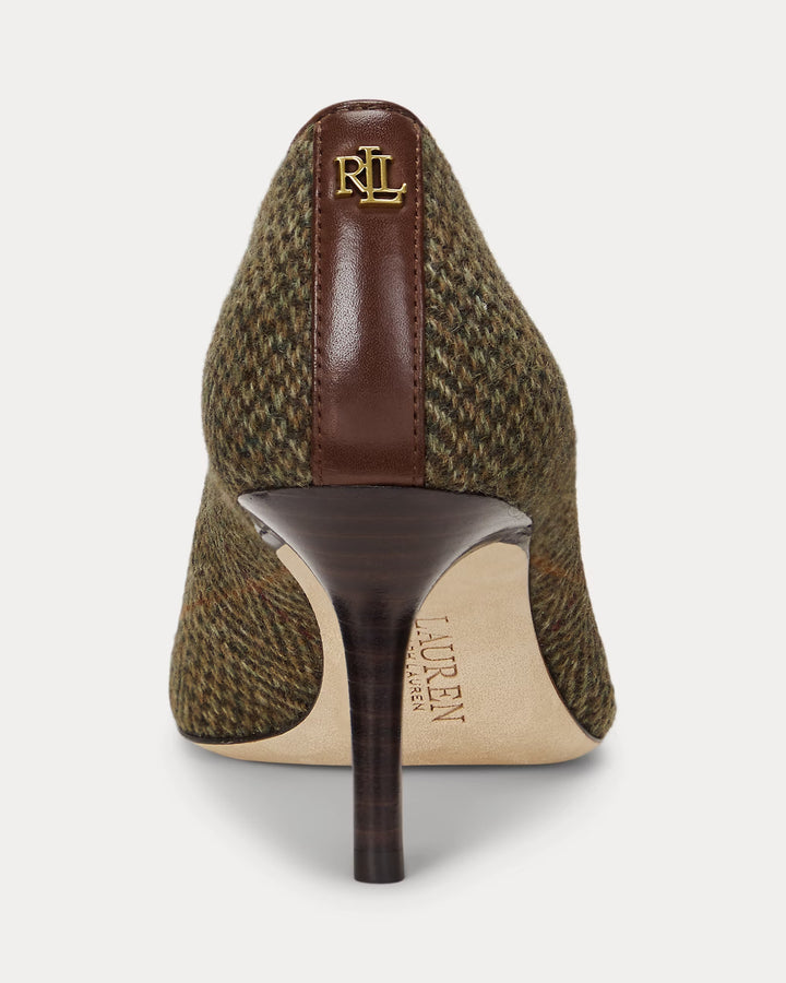 Ralph Lauren Lanette Herringbone Tweed Pump