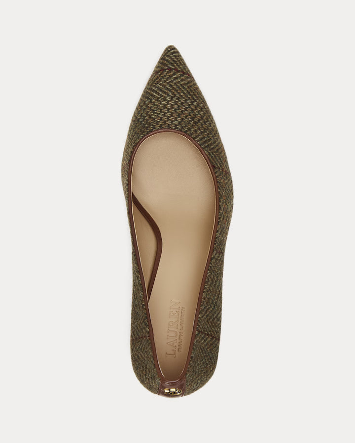 Ralph Lauren Lanette Herringbone Tweed Pump