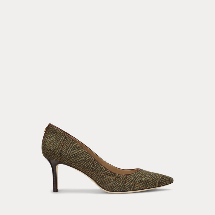Ralph Lauren Lanette Herringbone Tweed Pump