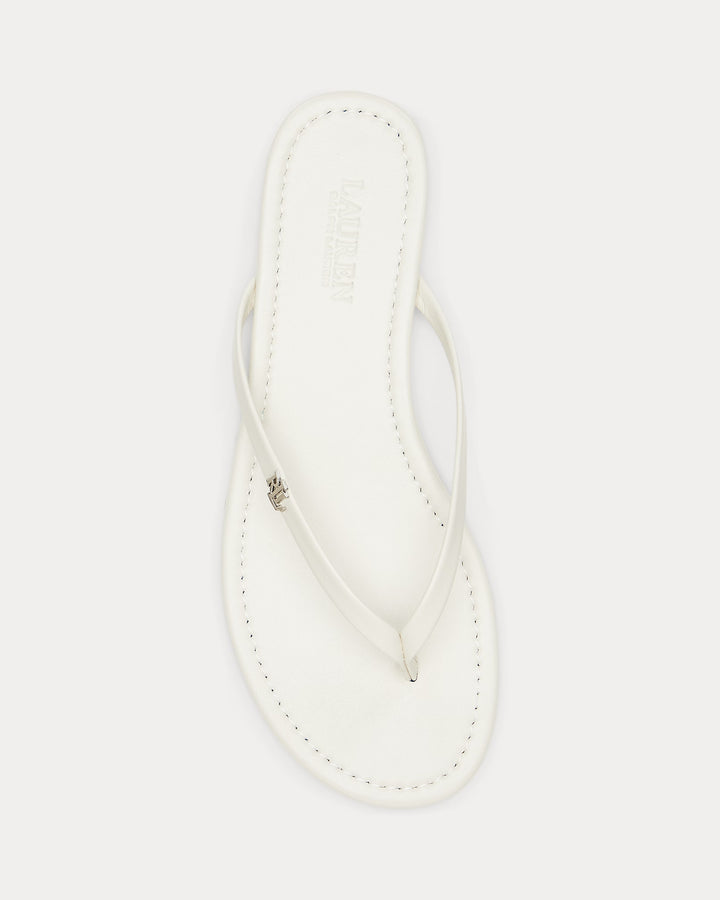 Ralph Lauren Raquel Leather Flip-Flop