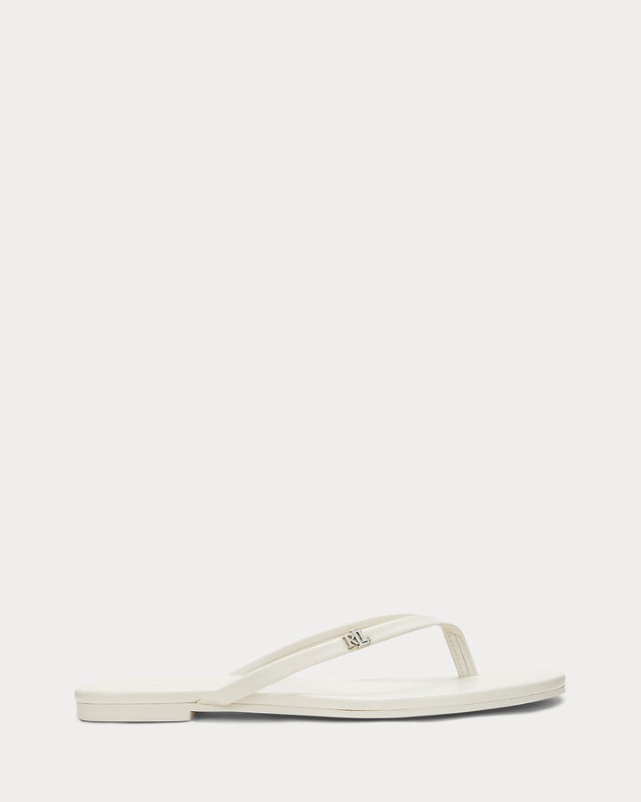 Ralph Lauren Raquel Leather Flip-Flop