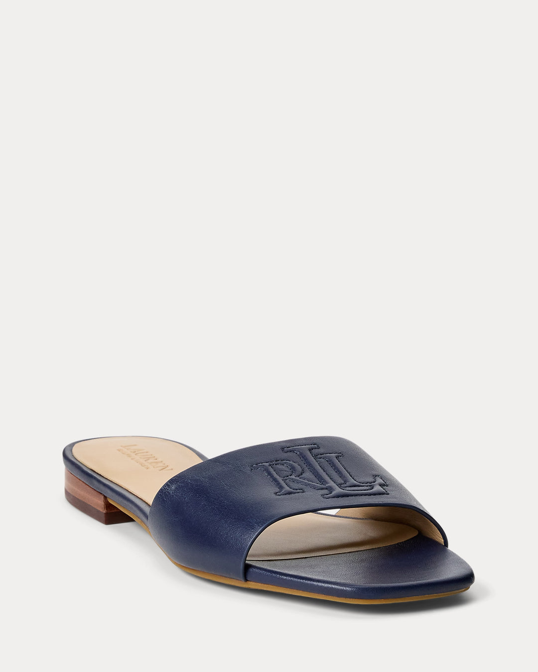Ralph Lauren Everley Nappa Leather Slide Sandal