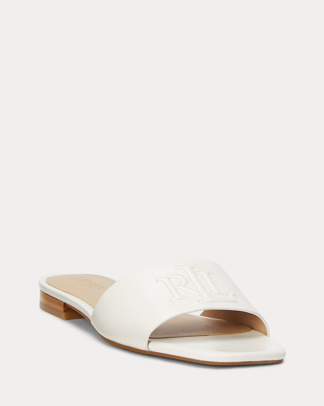 Ralph Lauren Everley Nappa Leather Slide Sandal