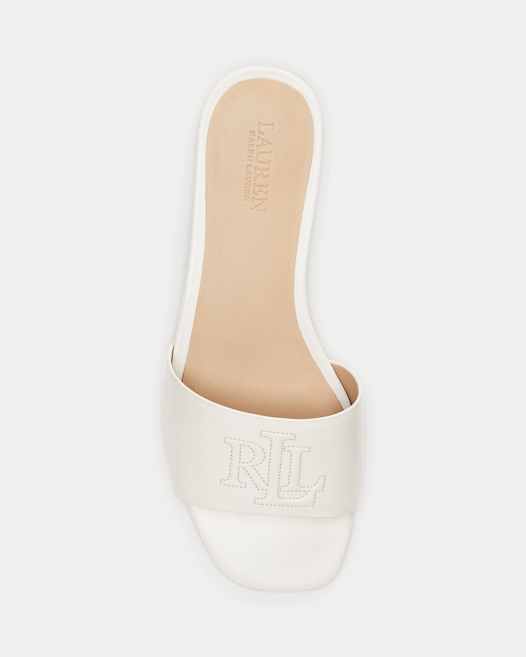 Ralph Lauren Everley Nappa Leather Slide Sandal