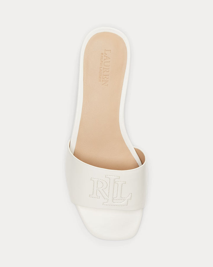 Ralph Lauren Everley Nappa Leather Slide Sandal
