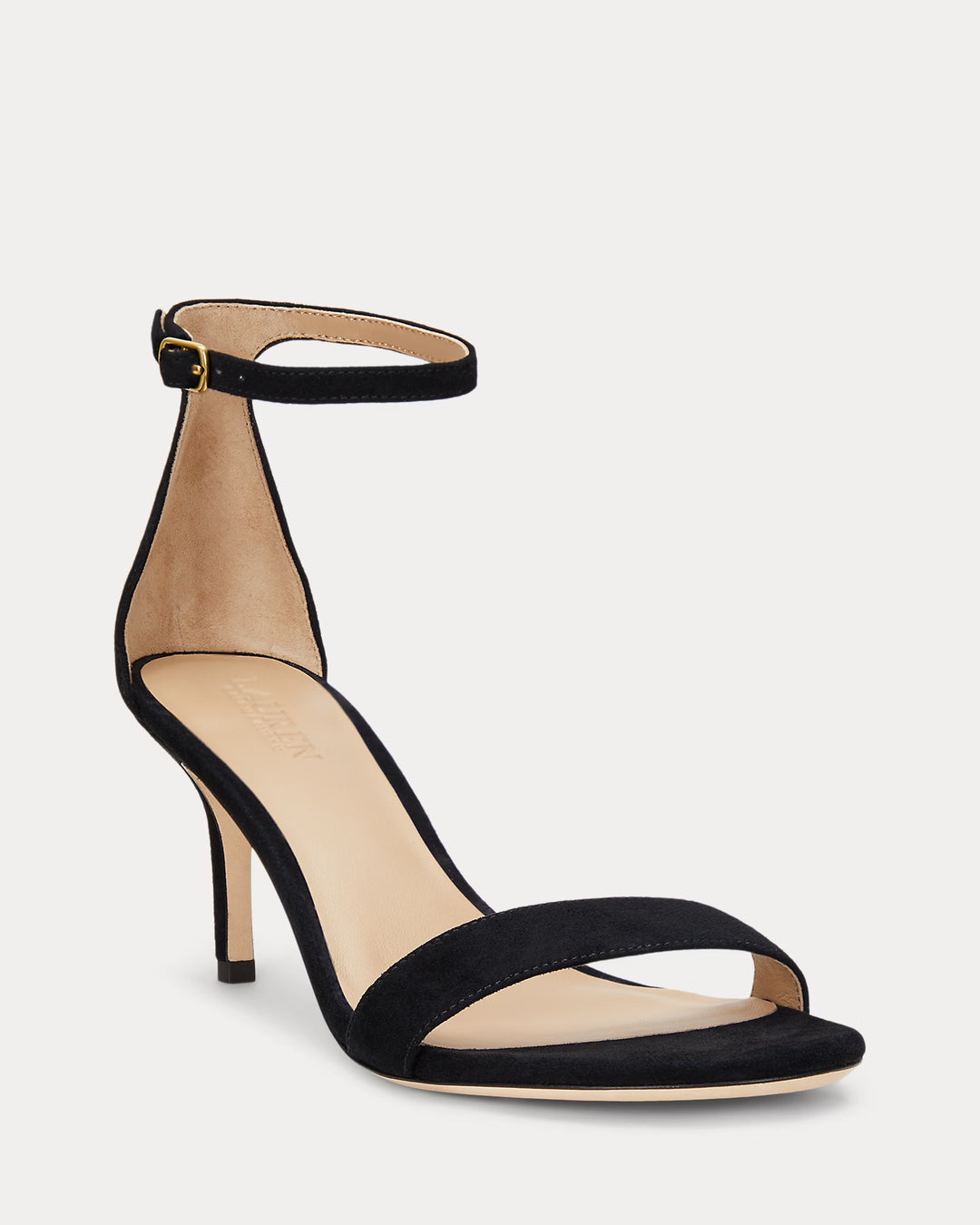 Ralph Lauren Allie Mid-Heel Suede Sandal