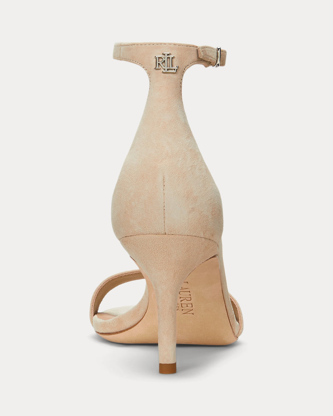 Ralph Lauren Allie Mid-Heel Suede Sandal