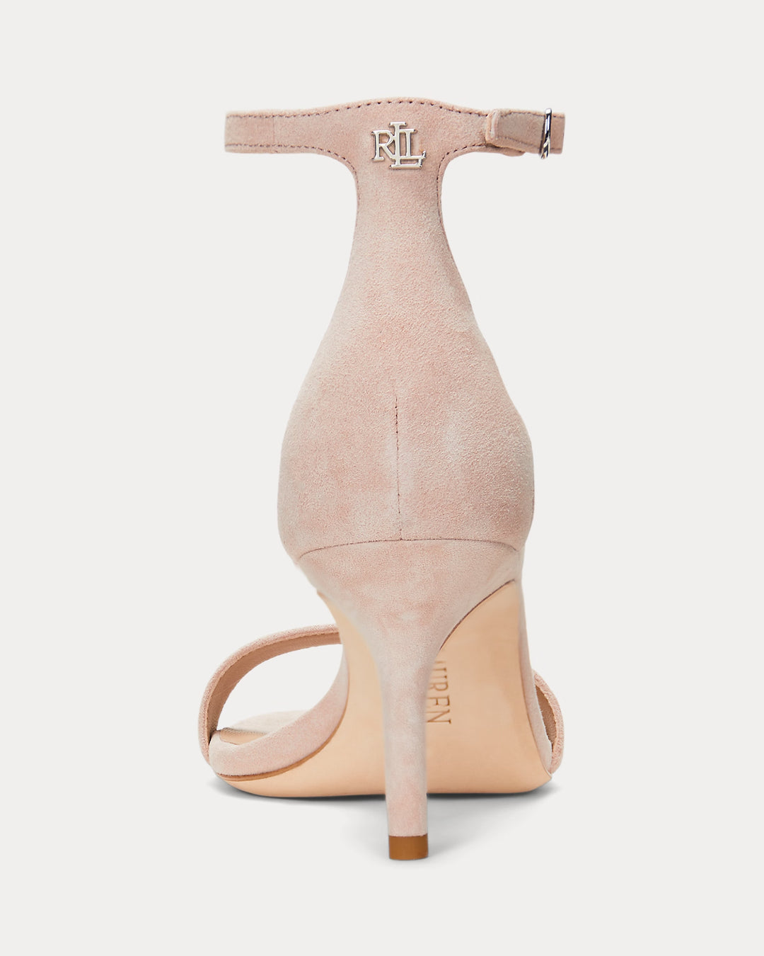 Ralph Lauren Allie Mid-Heel Suede Sandal