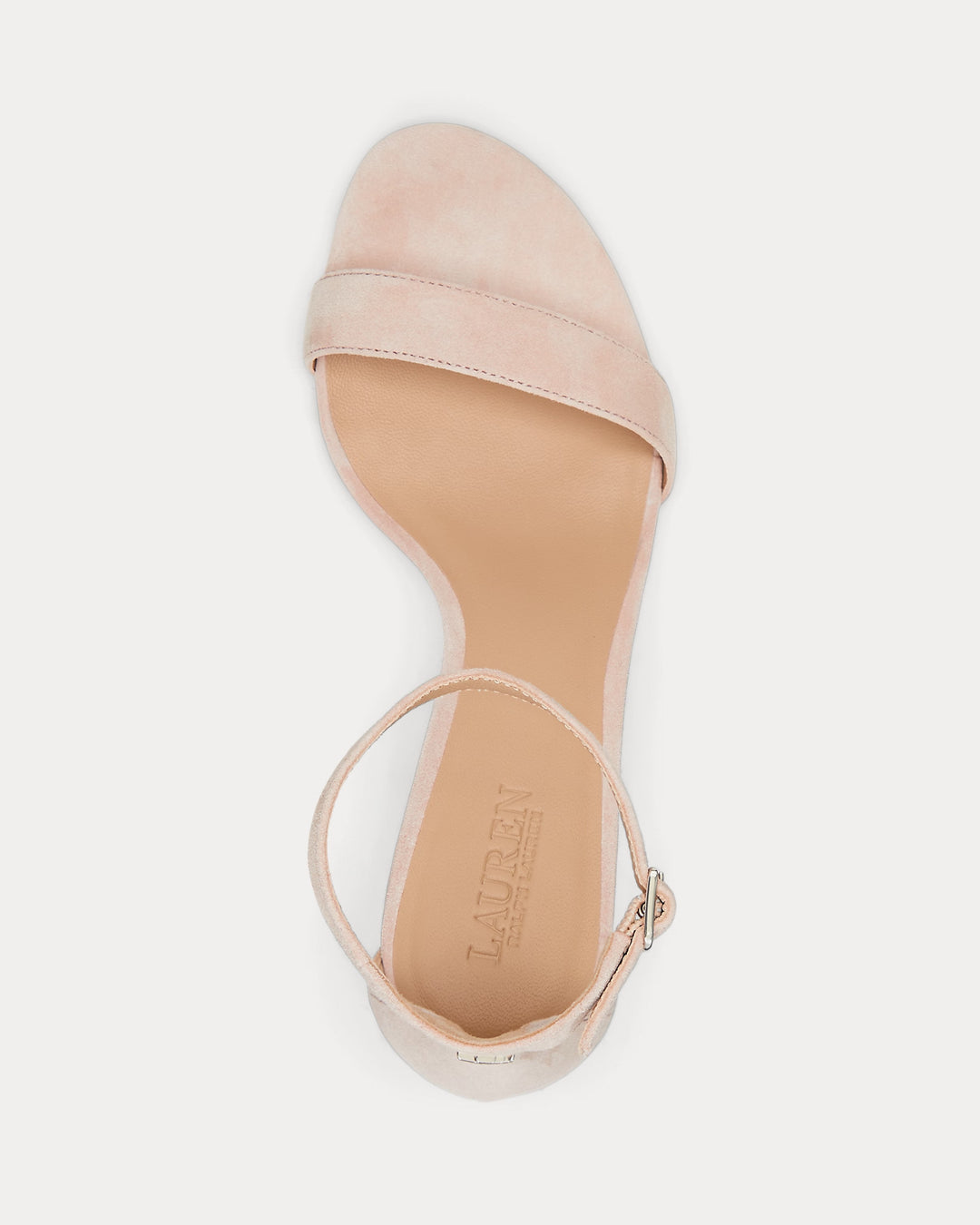 Ralph Lauren Allie Mid-Heel Suede Sandal
