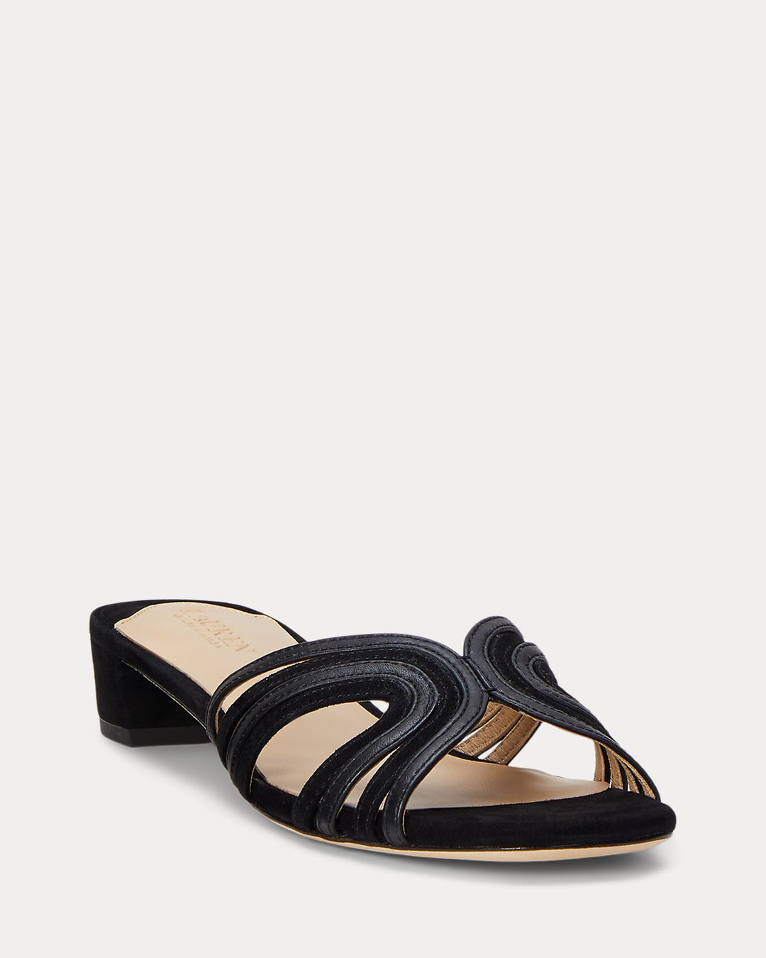Ralph Lauren Fay Suede & Leather Multistrap Sandal