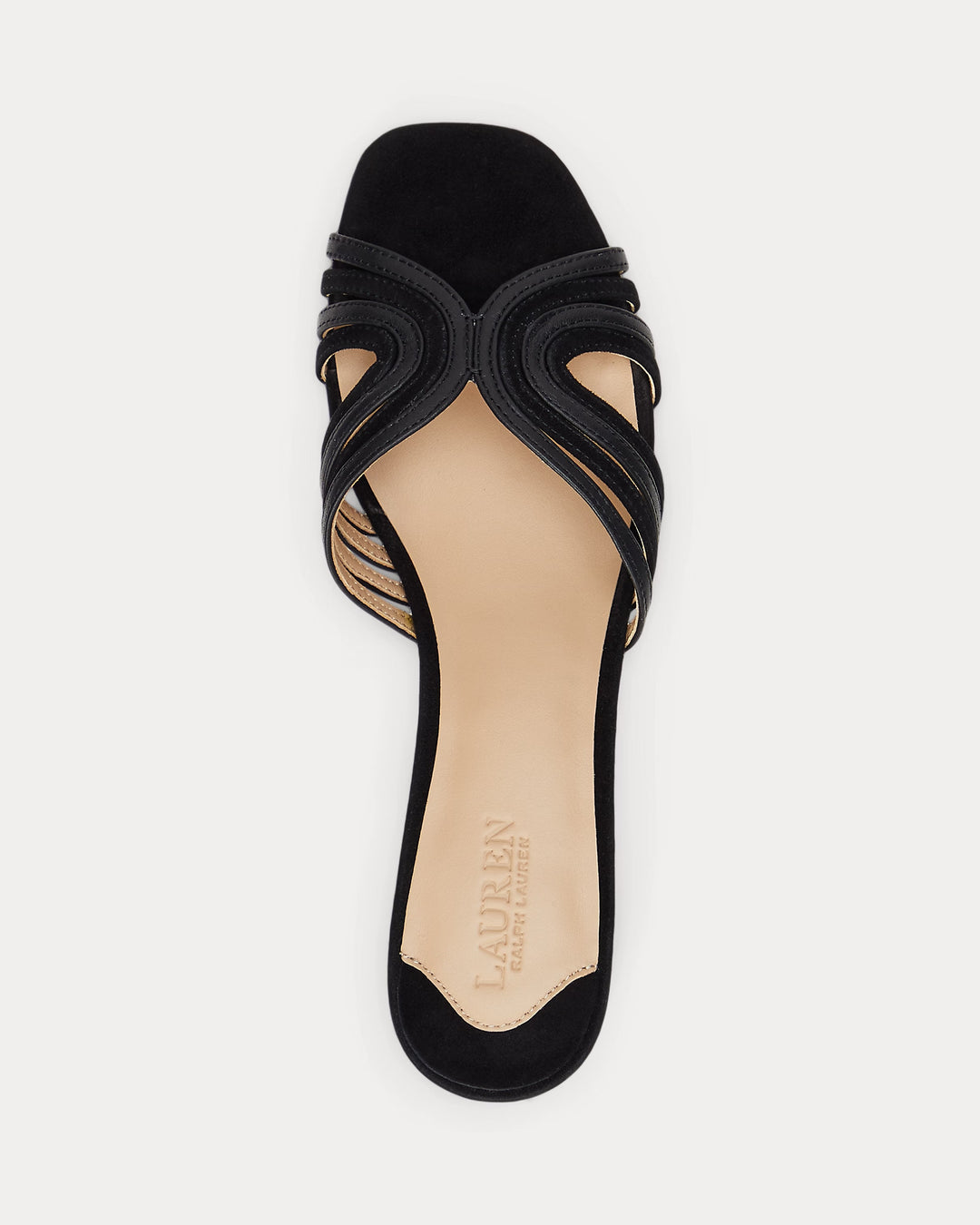 Ralph Lauren Fay Suede & Leather Multistrap Sandal