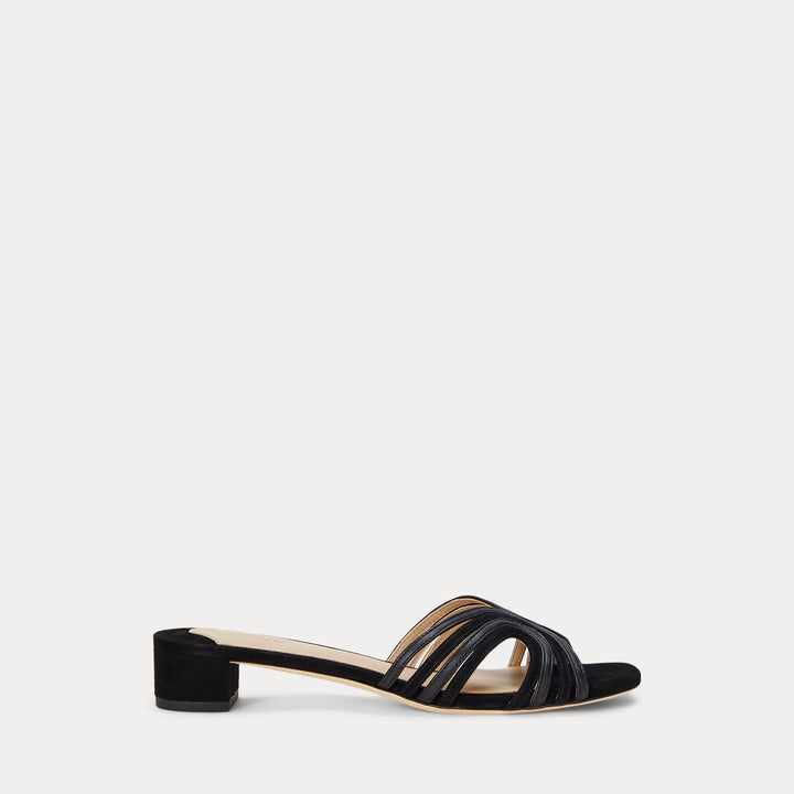 Ralph Lauren Fay Suede & Leather Multistrap Sandal