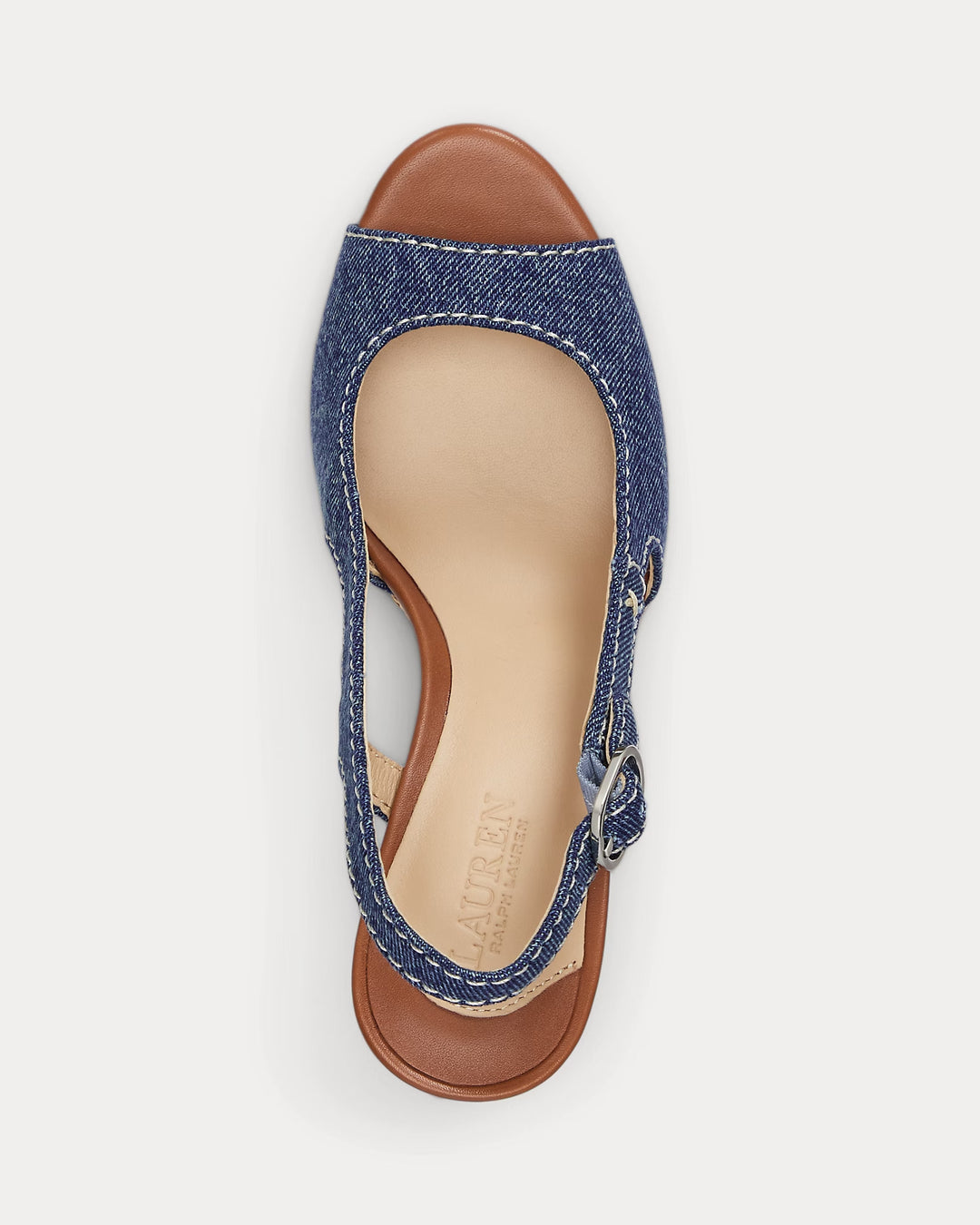 Ralph Lauren Roni Washed Denim Sandal