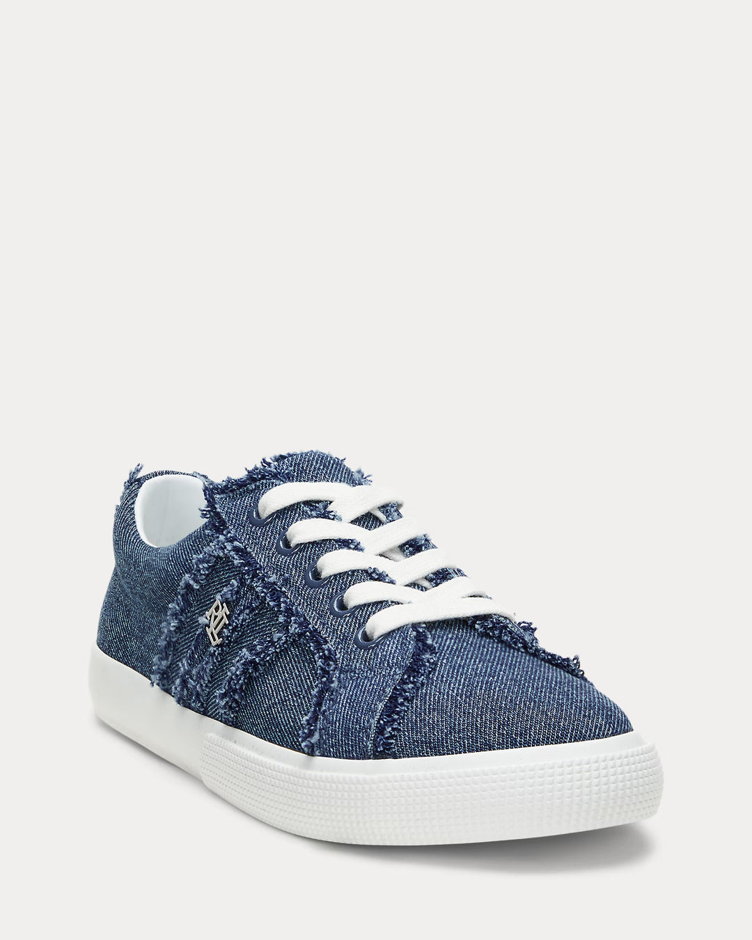 Ralph Lauren Janson Frayed Denim Sneaker