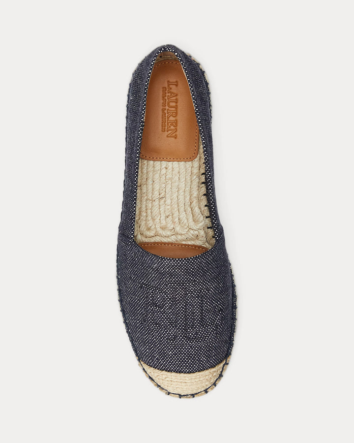 Ralph Lauren Cameryn Cross-Dyed Canvas Espadrille