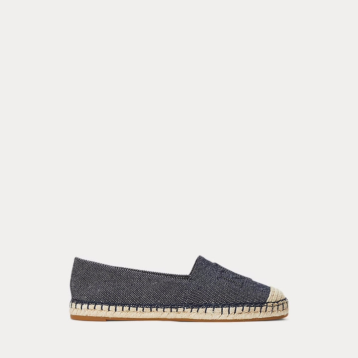 Ralph Lauren Cameryn Cross-Dyed Canvas Espadrille