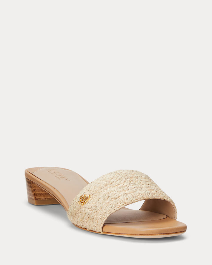 Ralph Lauren Fay Braided Raffia Sandal