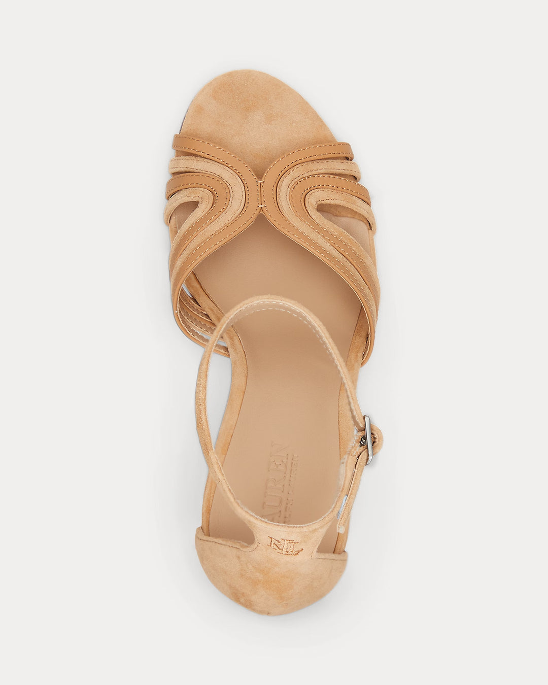 Ralph Lauren Allie Suede & Leather Multistrap Sandal