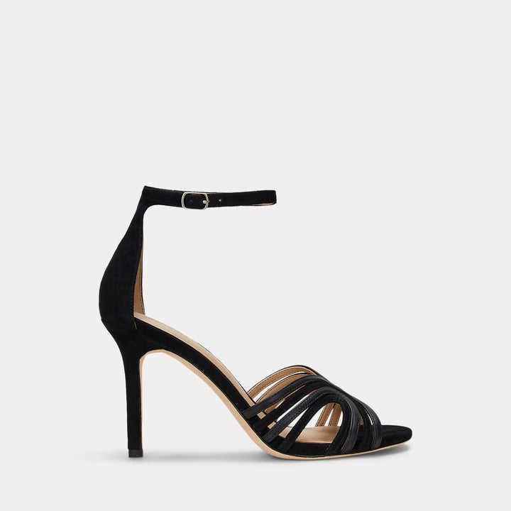 Ralph Lauren Allie Suede & Leather Multistrap Sandal