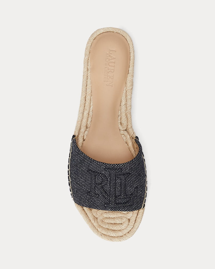 Ralph Lauren Polly Cross-Dyed Canvas Espadrille