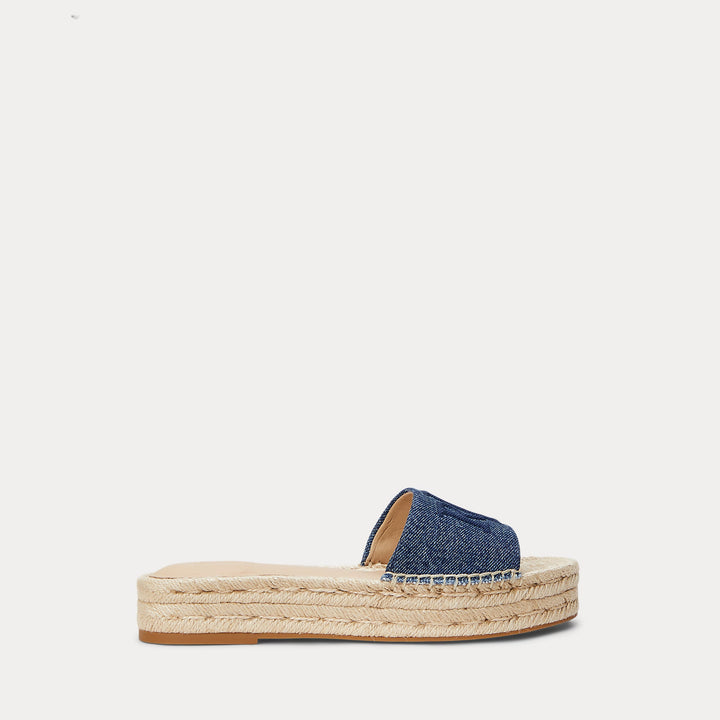 Ralph Lauren Polly Washed Denim Espadrille