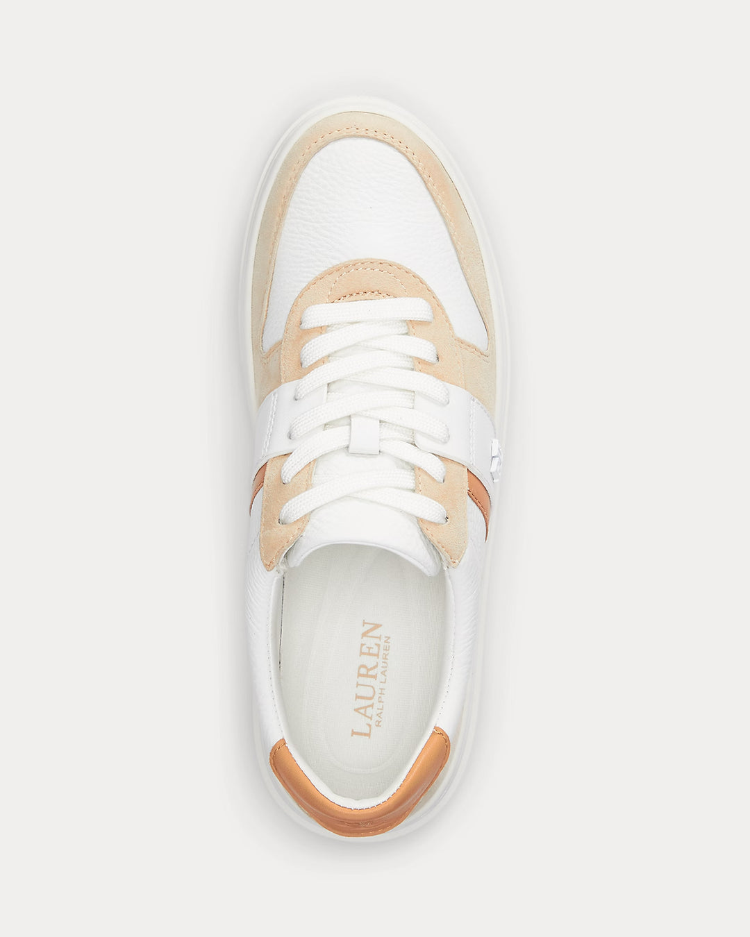 Ralph Lauren Harlie Color-Blocked Leather Sneaker