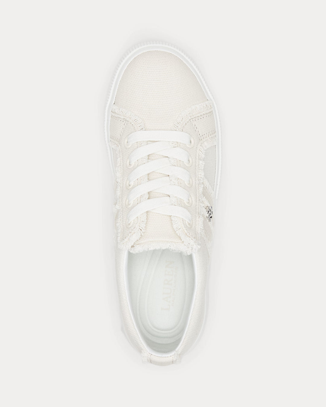 Ralph Lauren Janson Frayed Canvas Sneaker