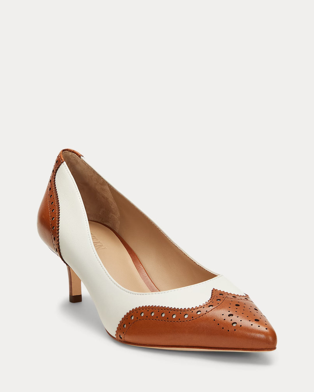Ralph Lauren Adrienne Leather Wingtip Pump