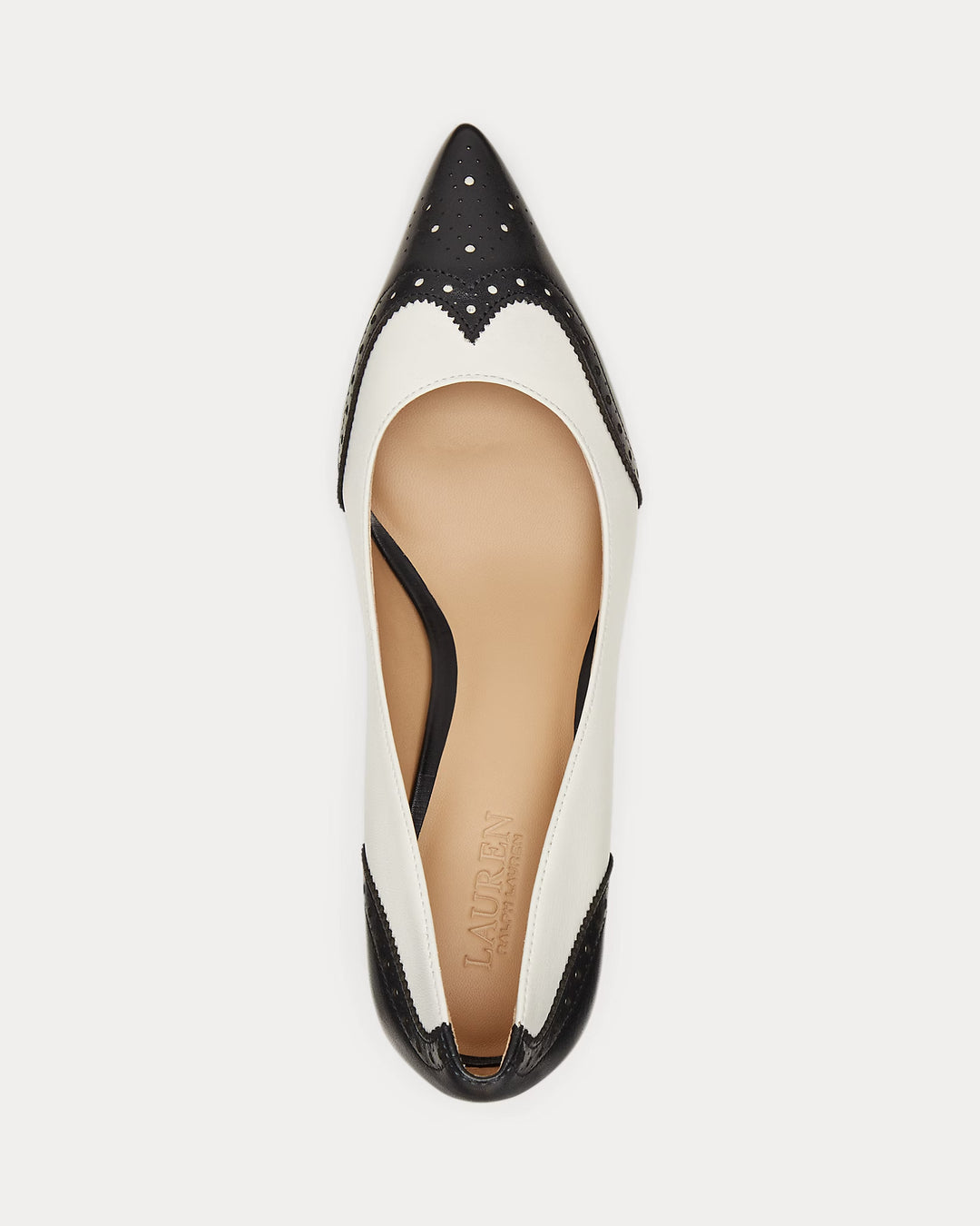 Ralph Lauren Adrienne Leather Wingtip Pump