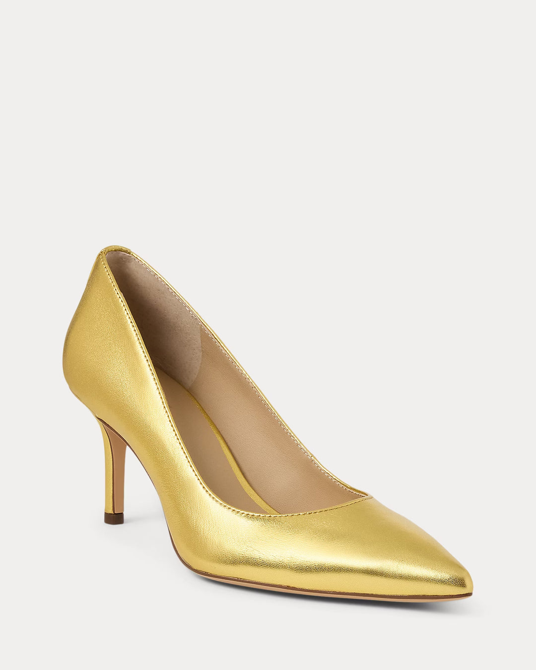 Ralph Lauren Lanette Metallic Nappa Leather Pump