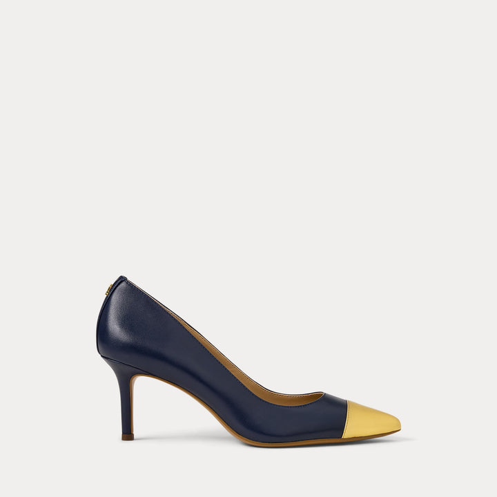 Ralph Lauren Lanette Two-Tone Nappa Leather Pump
