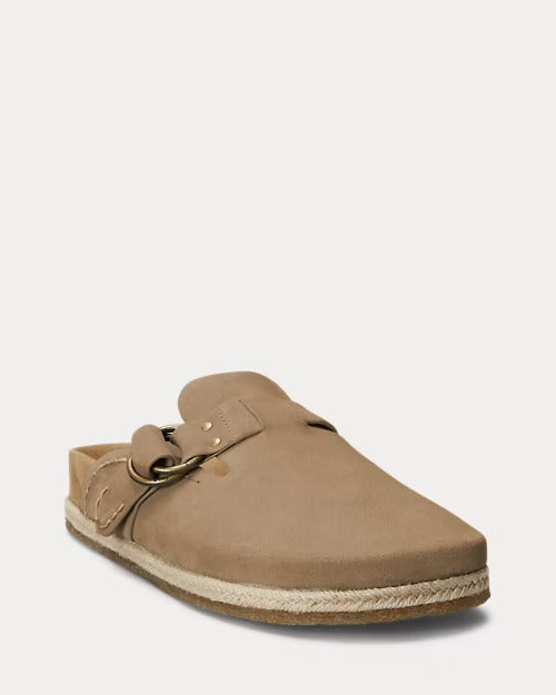Ralph Lauren Turbach Suede Clog Sandal