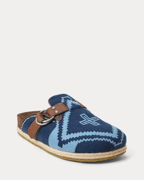 Ralph Lauren PRL x Naiomi Glasses Embroidered Clog