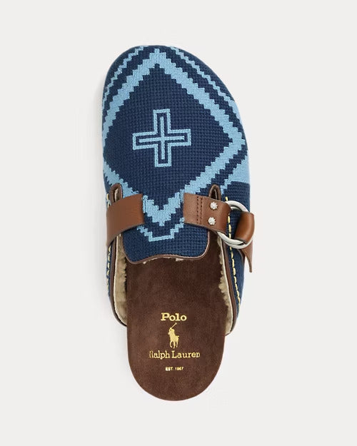 Ralph Lauren PRL x Naiomi Glasses Embroidered Clog