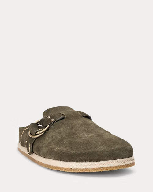 Ralph Lauren Turbach Suede Clog Sandal