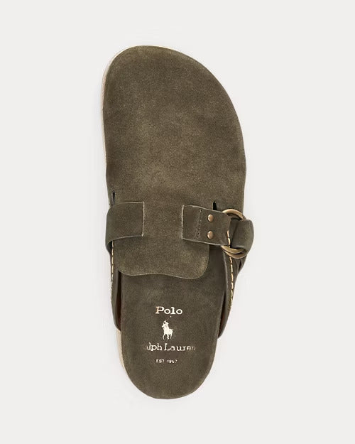 Ralph Lauren Turbach Suede Clog Sandal