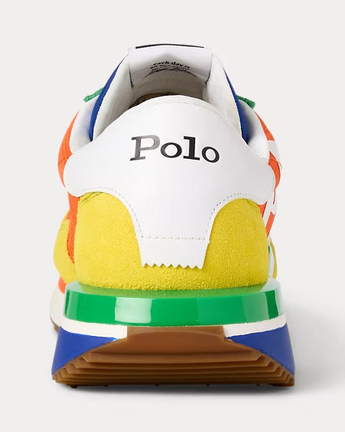 Ralph Lauren Train 89 Logo Suede & Oxford Sneaker