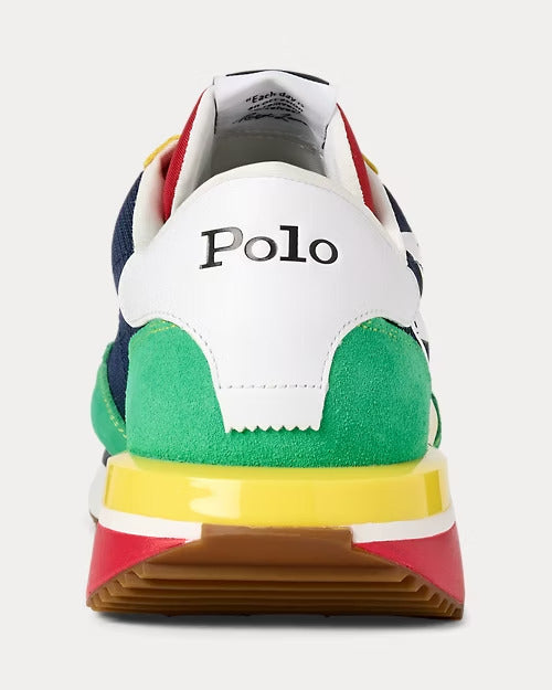 Ralph Lauren Train 89 Logo Suede & Oxford Sneaker