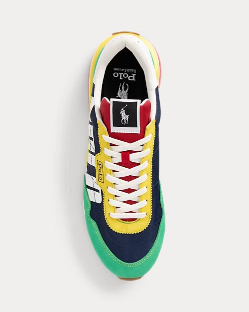 Ralph Lauren Train 89 Logo Suede & Oxford Sneaker